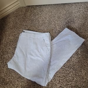 Cute pinstriped capris